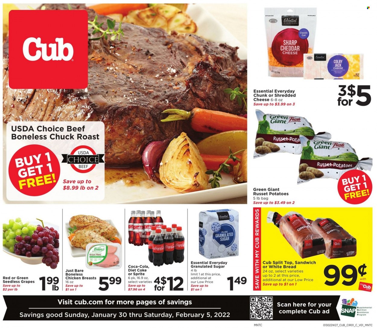 Cub Foods ad - 01/30/2022 - 02/05/2022. Page 1
