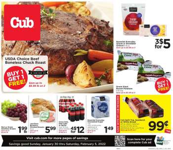 Cub Foods Flyer - 01/30/2022 - 02/05/2022.