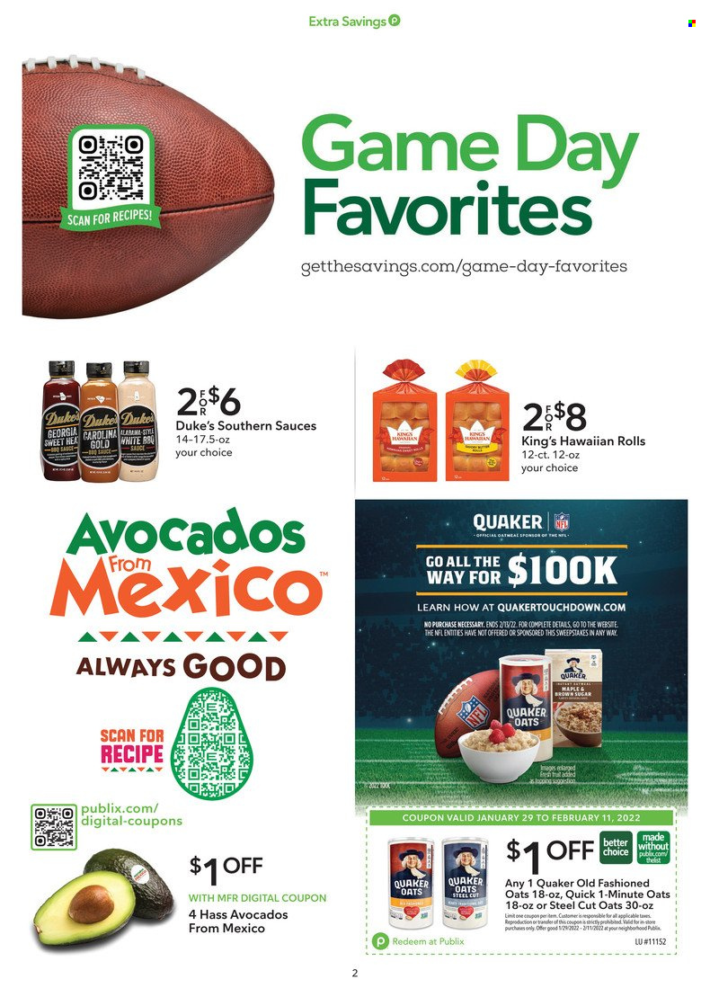 Publix ad - 01/29/2022 - 02/11/2022. Page 2