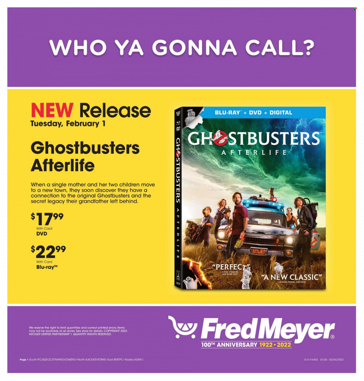 Fred Meyer ad - 01/30/2022 - 02/04/2022. Page 1
