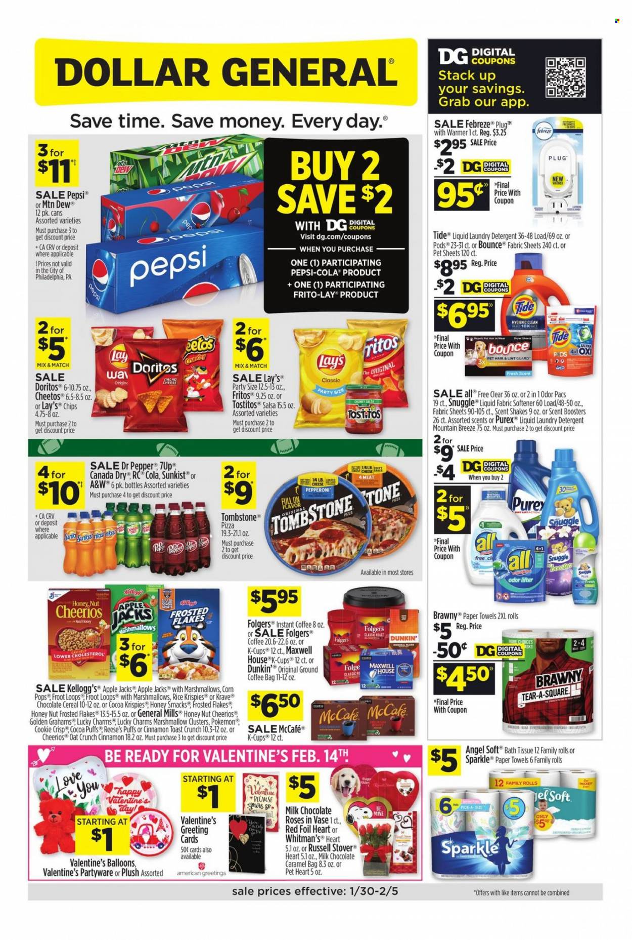 Dollar General ad - 01/30/2022 - 02/05/2022. Page 1