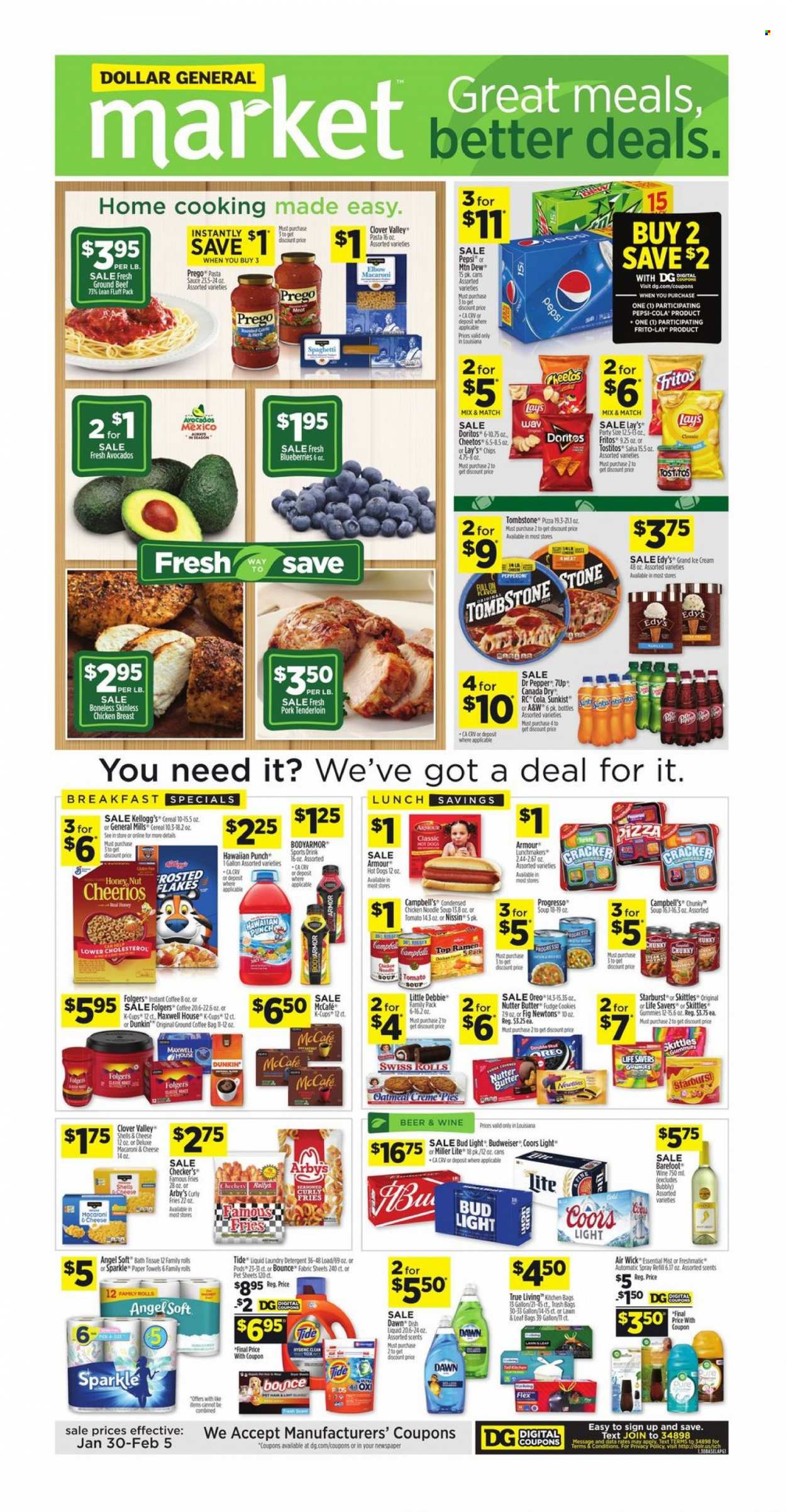 Dollar General ad - 01/30/2022 - 02/05/2022. Page 1