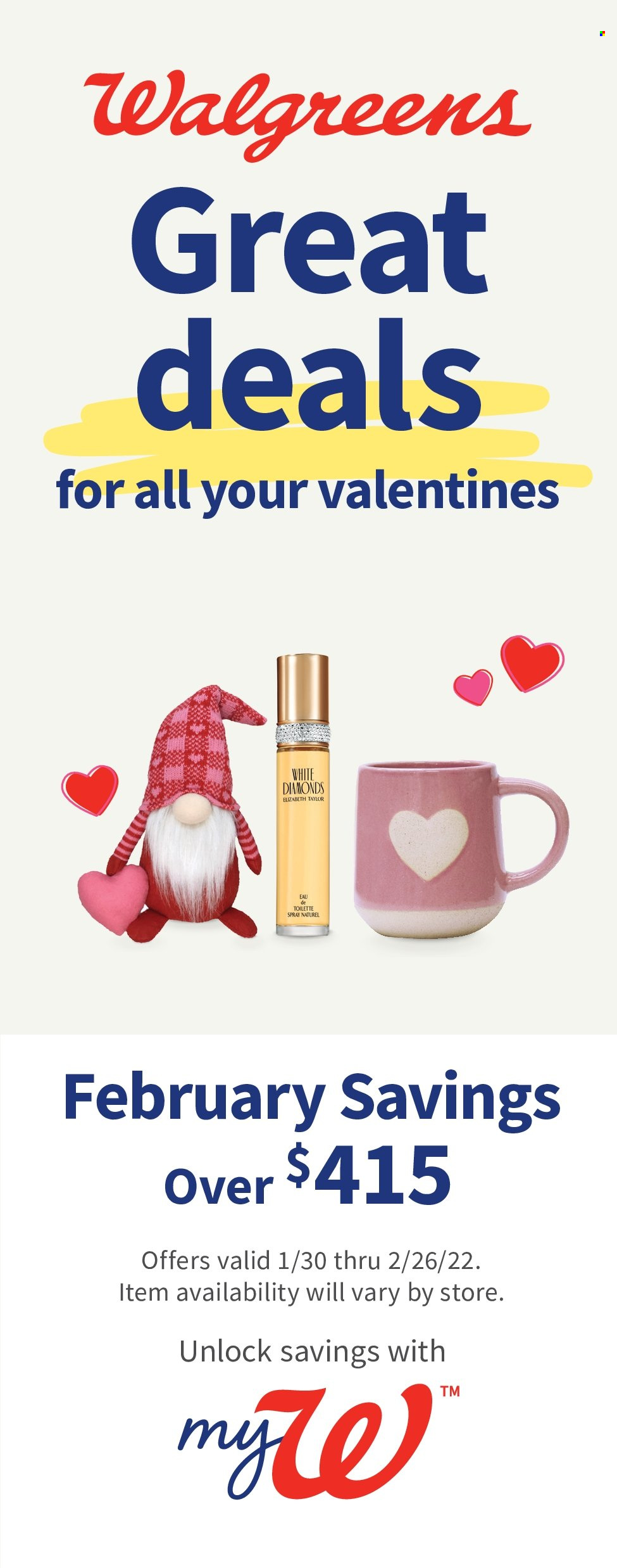 Walgreens ad - 01/30/2022 - 02/26/2022. Page 1
