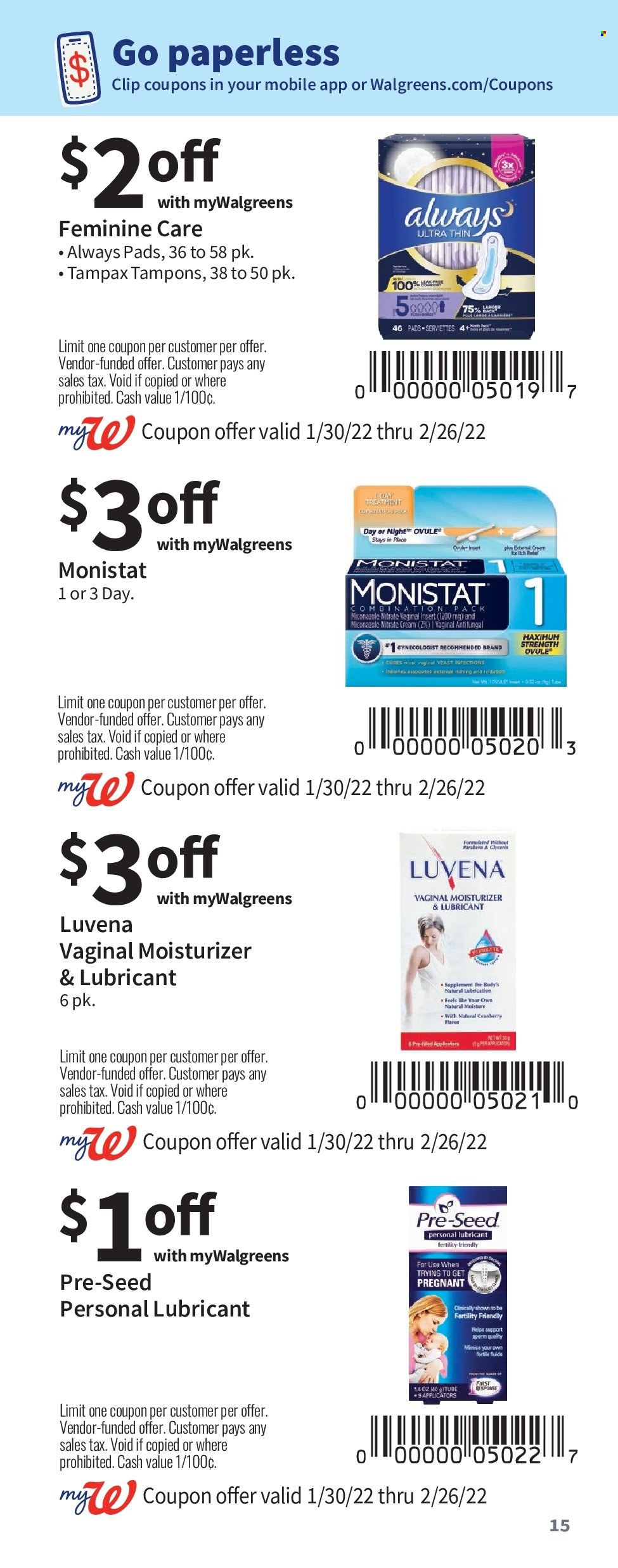 Walgreens ad - 01/30/2022 - 02/26/2022. Page 15