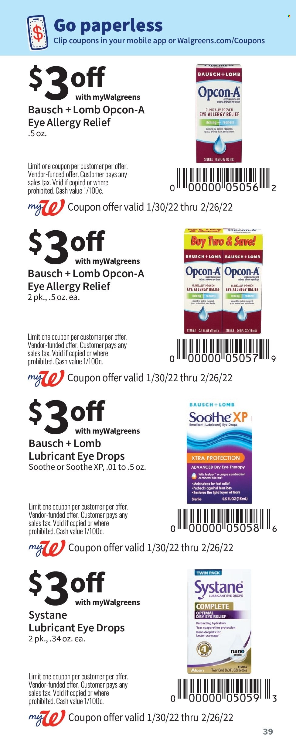 Walgreens ad - 01/30/2022 - 02/26/2022. Page 39