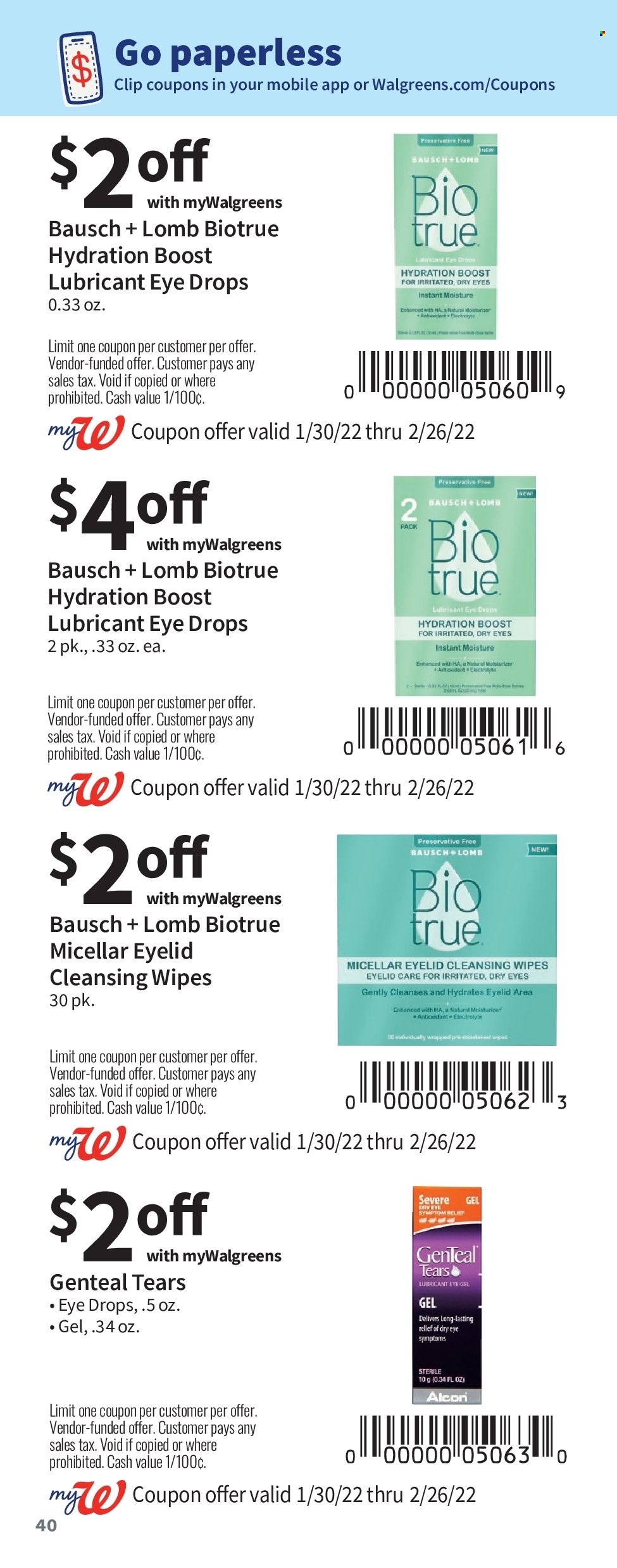 Walgreens ad - 01/30/2022 - 02/26/2022. Page 40