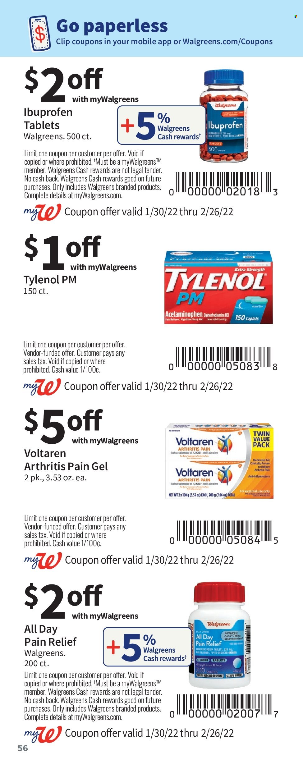 Walgreens ad - 01/30/2022 - 02/26/2022. Page 56