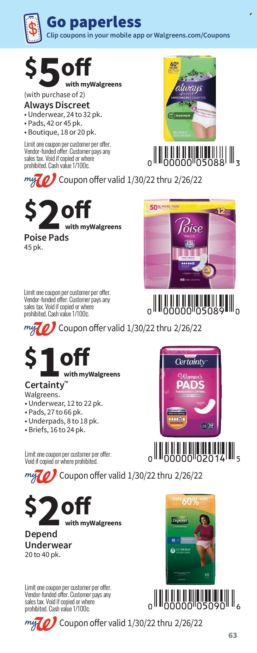 Walgreens ad - 01/30/2022 - 02/26/2022. Page 63