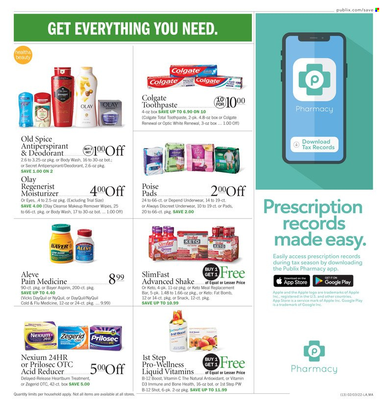 Publix ad - 02/03/2022 - 02/09/2022. Page 13