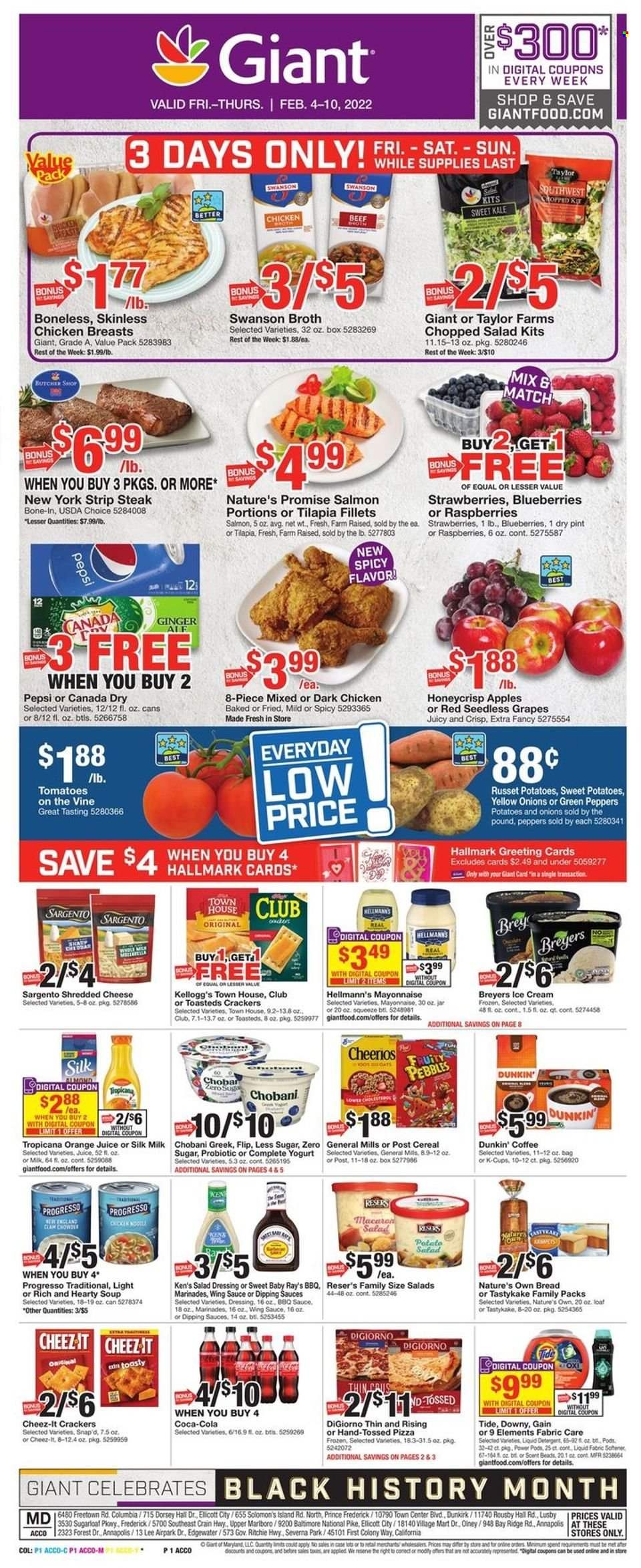 Giant Food ad - 02/04/2022 - 02/10/2022. Page 1