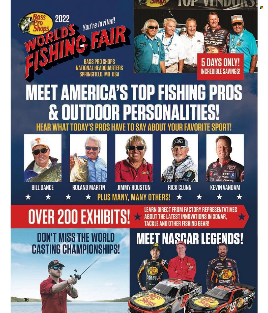 thumbnail - Cabela's Flyer - Sales products - Bass Pro, sonar, tong. Page 16.