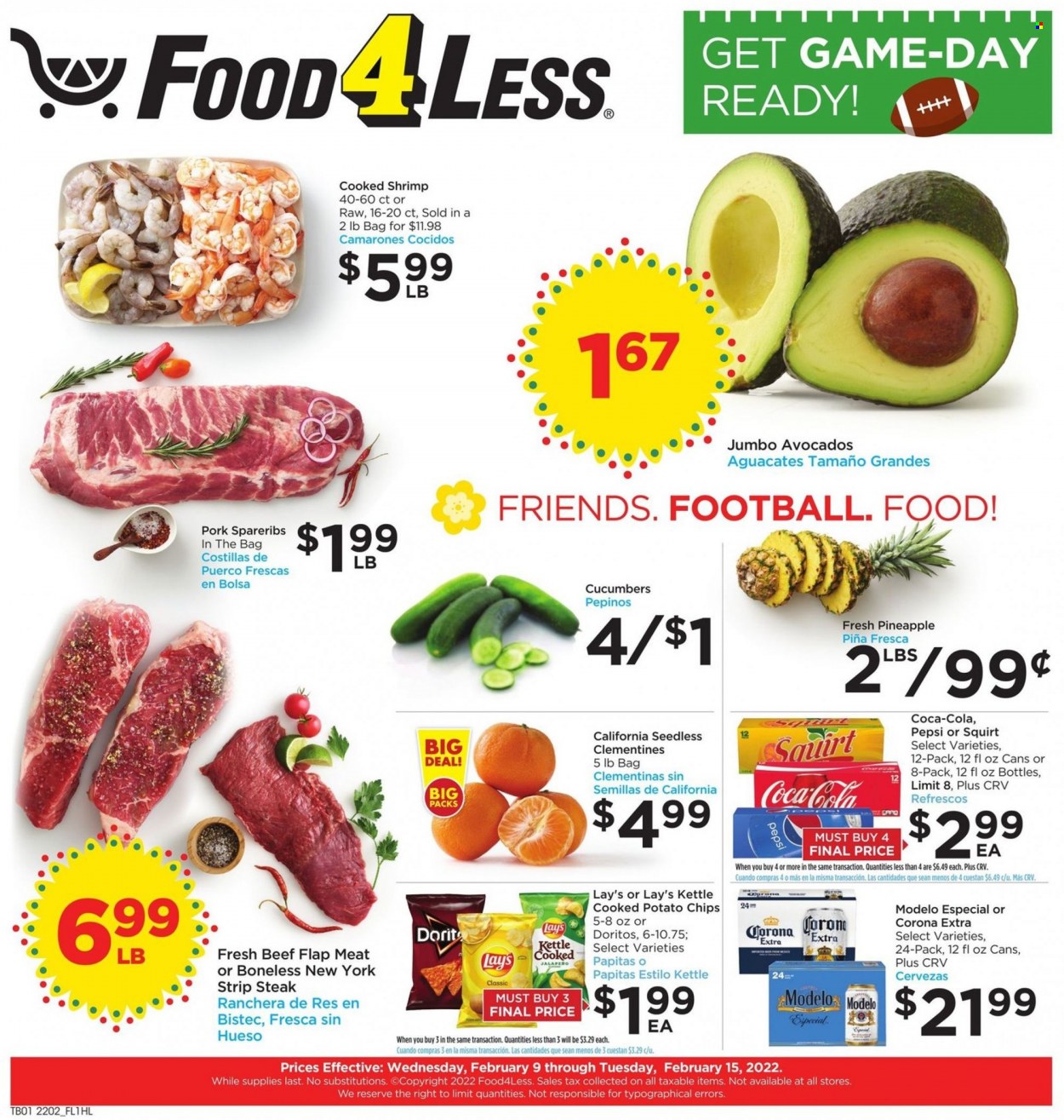 Food 4 Less ad - 02/09/2022 - 02/15/2022. Page 1