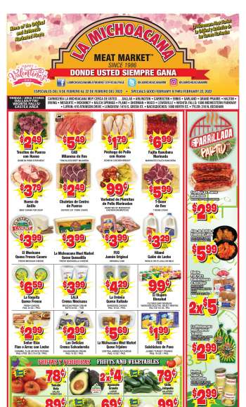 La Michoacana Meat Market Ad