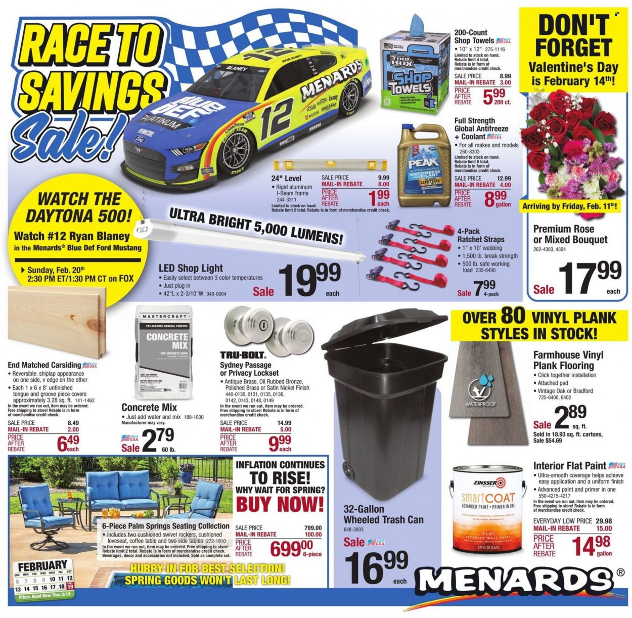 Menards ad - 02/10/2022 - 02/19/2022. Page 1