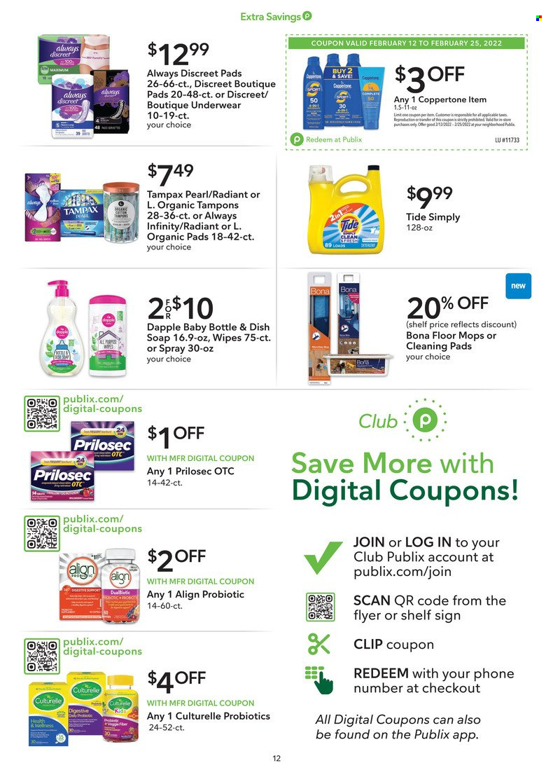 Publix ad - 02/12/2022 - 02/25/2022. Page 12