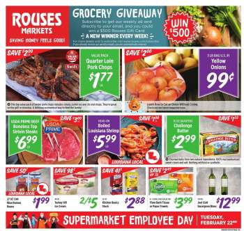 Rouses Markets Flyer - 02/16/2022 - 02/23/2022.