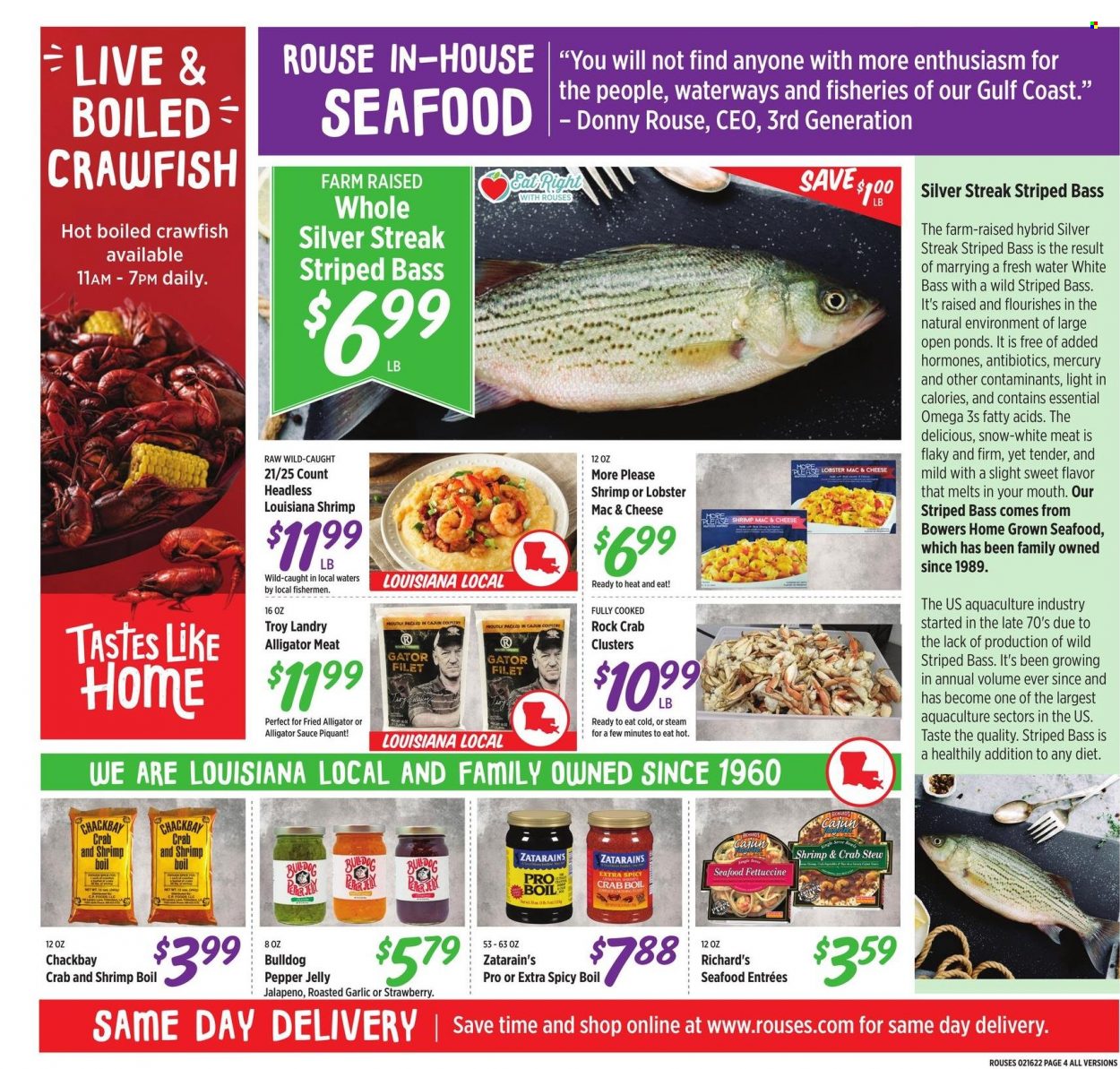 Rouses Markets ad - 02/16/2022 - 02/23/2022. Page 4