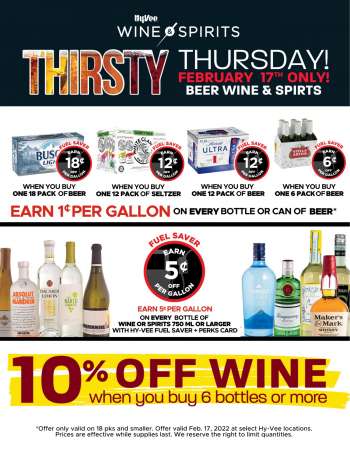 Hy-Vee Flyer - 02/17/2022 - 02/17/2022.
