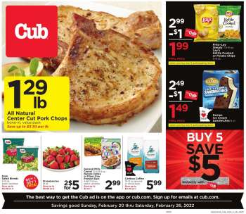 Cub Foods Flyer - 02/20/2022 - 02/26/2022.