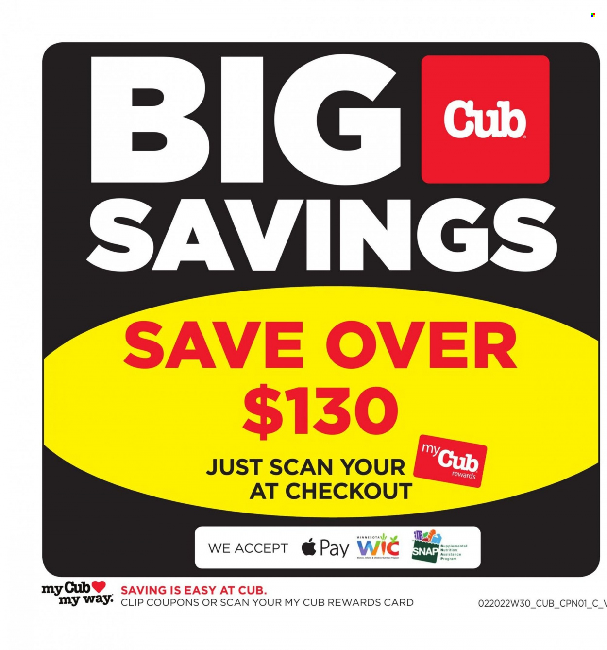 Cub Foods ad - 02/20/2022 - 03/05/2022. Page 1