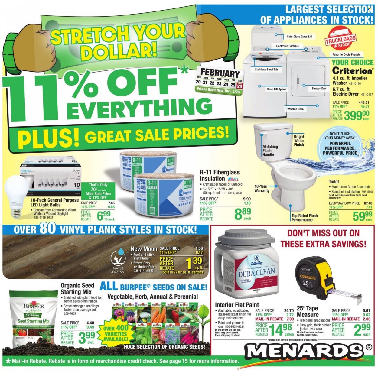 Menards ad - 02/20/2022 - 02/26/2022. Page 1