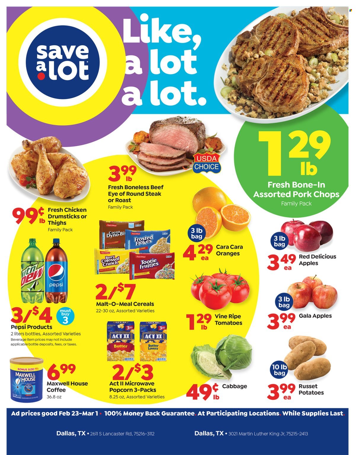 Save a Lot ad - 02/23/2022 - 03/01/2022. Page 1