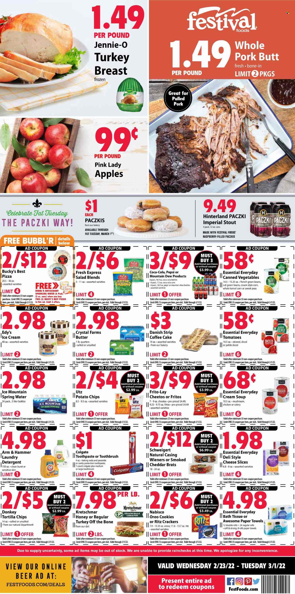 Festival Foods ad - 02/23/2022 - 03/01/2022. Page 1