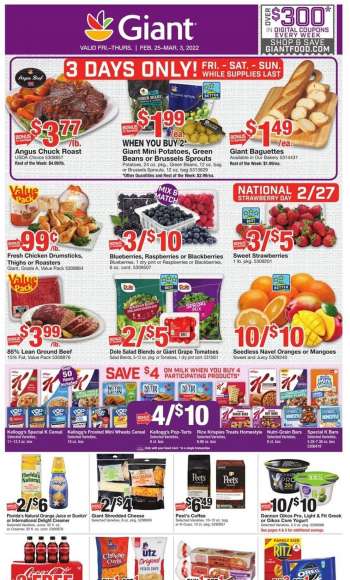Giant Food Flyer - 02/25/2022 - 03/03/2022.