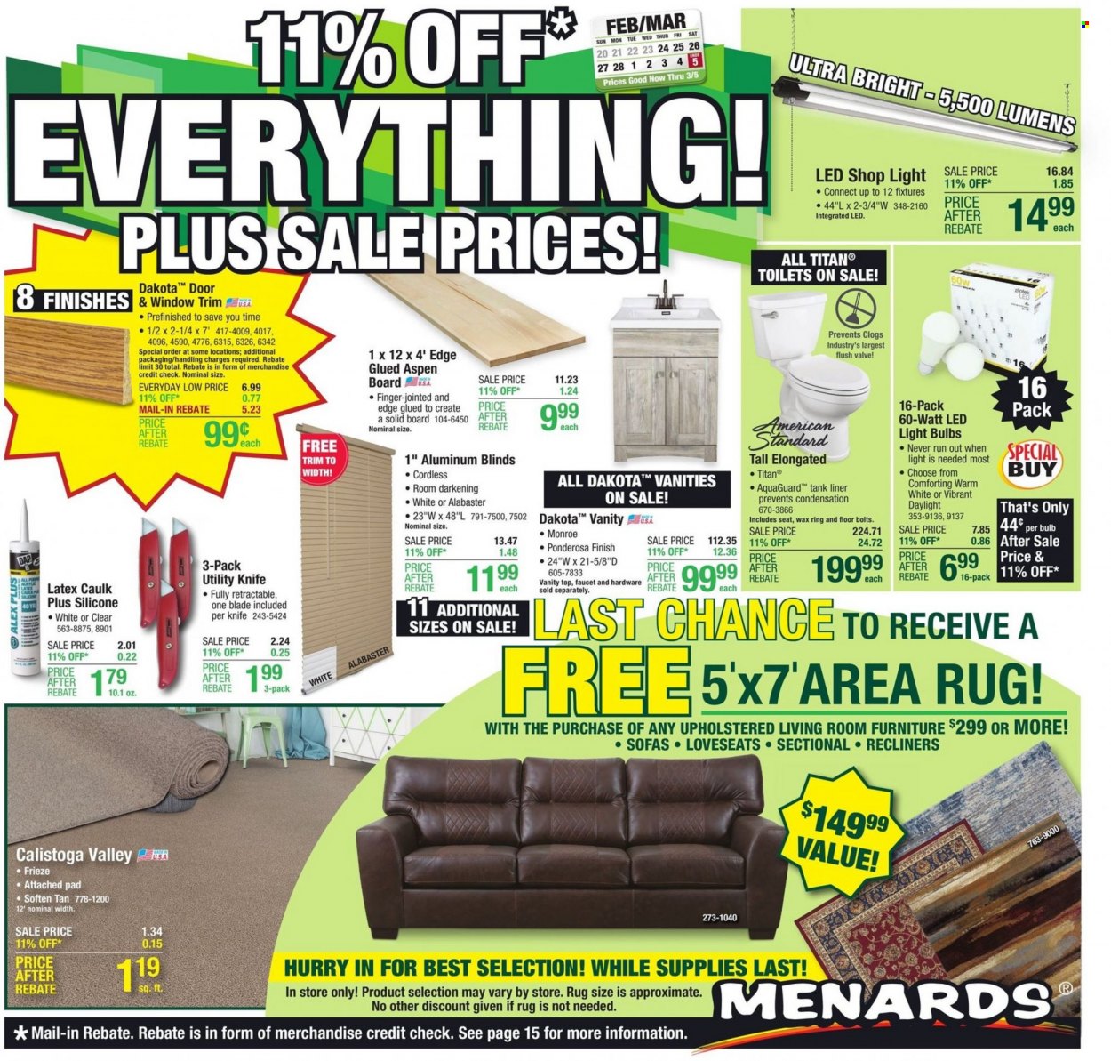 Menards ad - 02/24/2022 - 03/05/2022. Page 1