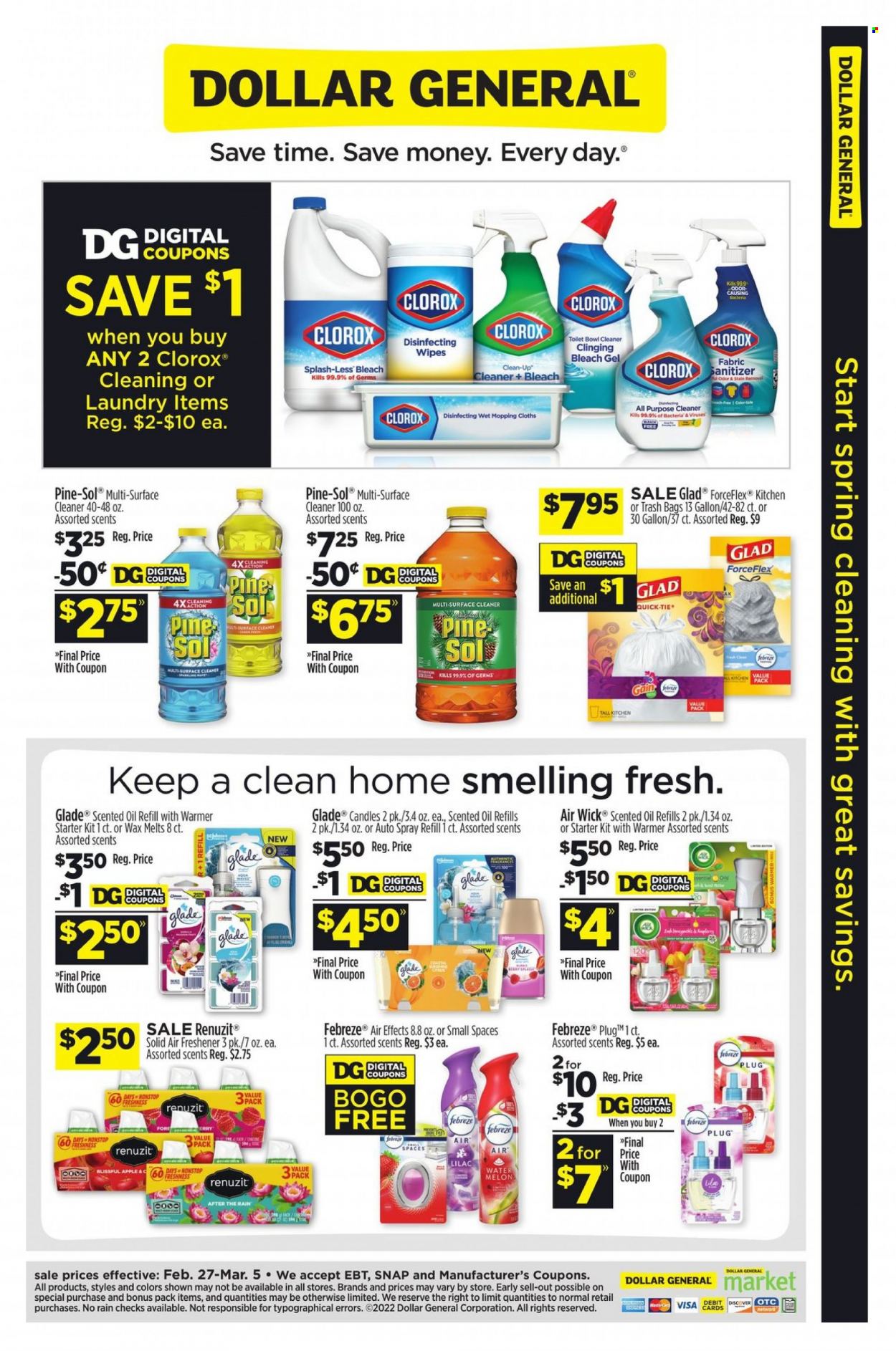 Dollar General ad - 02/27/2022 - 03/05/2022. Page 1