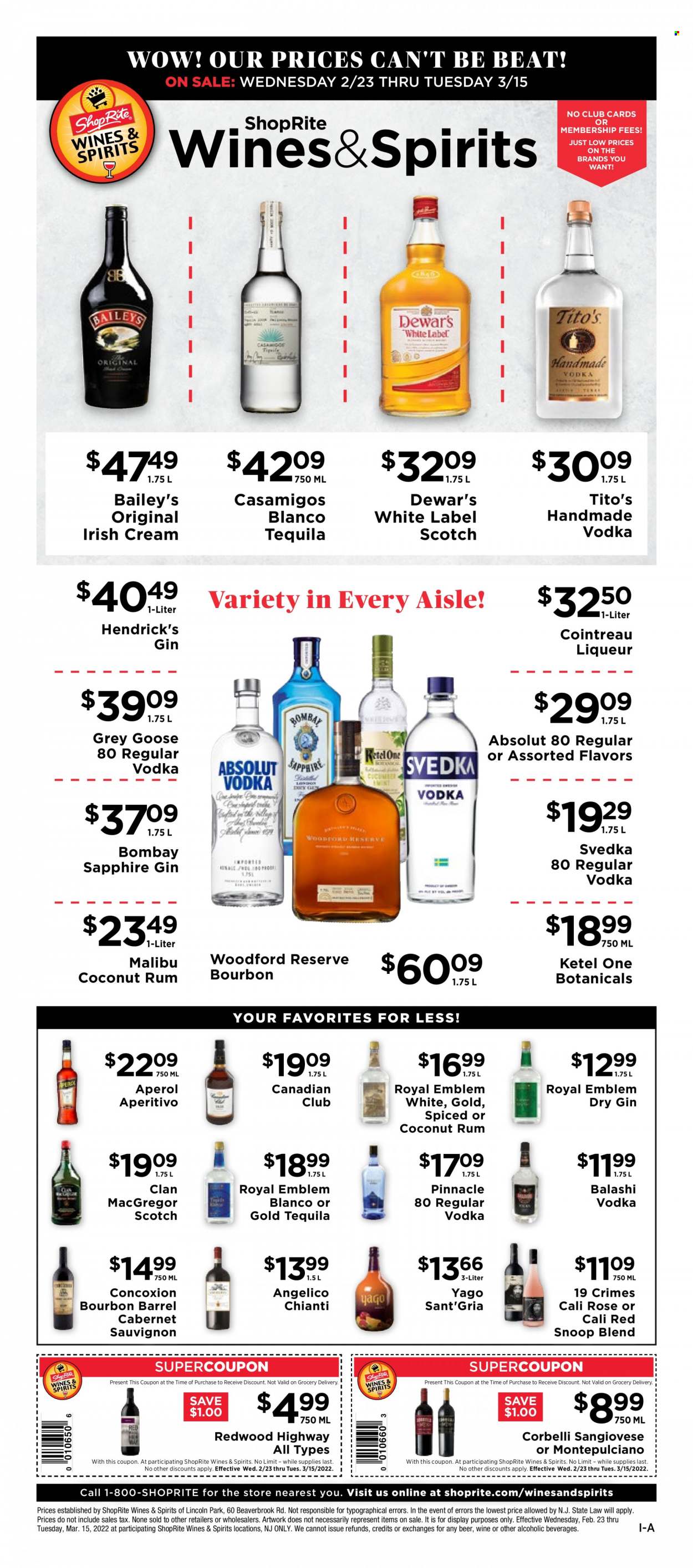 ShopRite ad - 02/23/2022 - 03/15/2022. Page 1