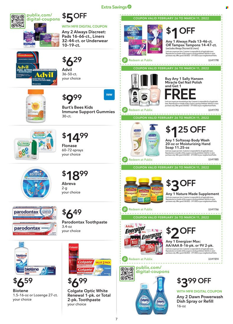Publix ad - 02/26/2022 - 03/11/2022. Page 7