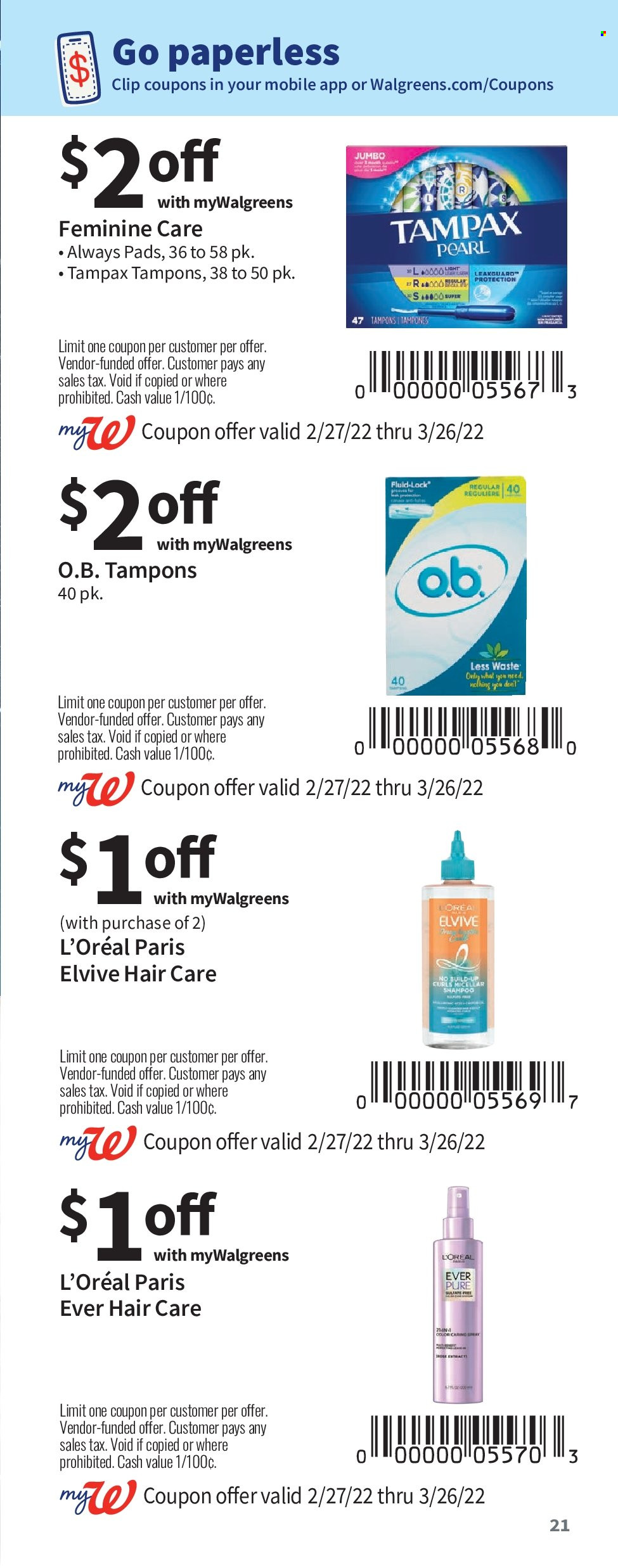 Walgreens ad - 02/27/2022 - 03/26/2022. Page 21