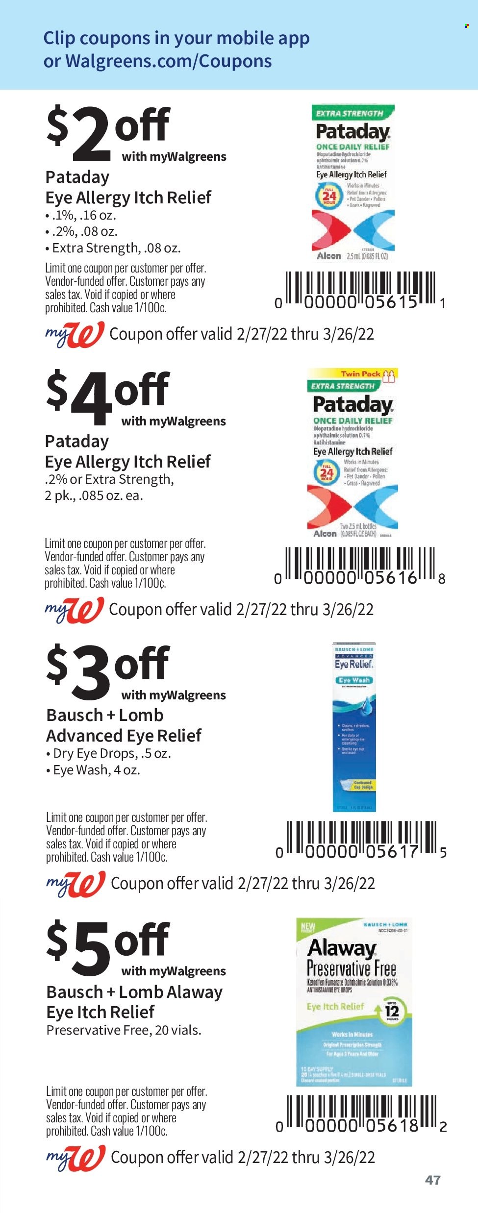 Walgreens ad - 02/27/2022 - 03/26/2022. Page 47