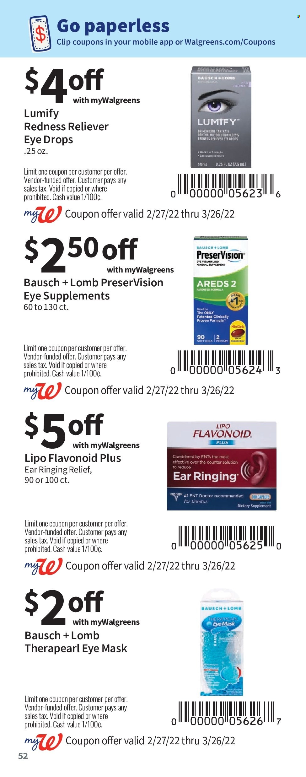 Walgreens ad - 02/27/2022 - 03/26/2022. Page 52
