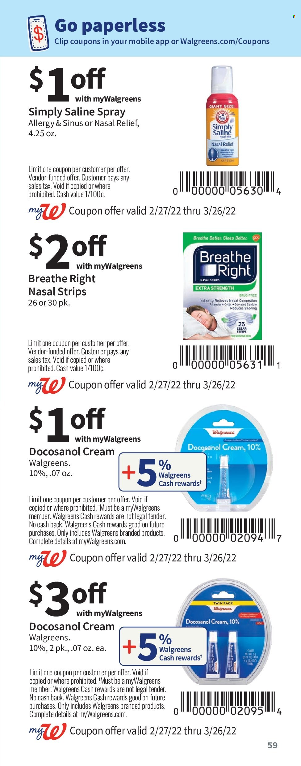 Walgreens ad - 02/27/2022 - 03/26/2022. Page 59