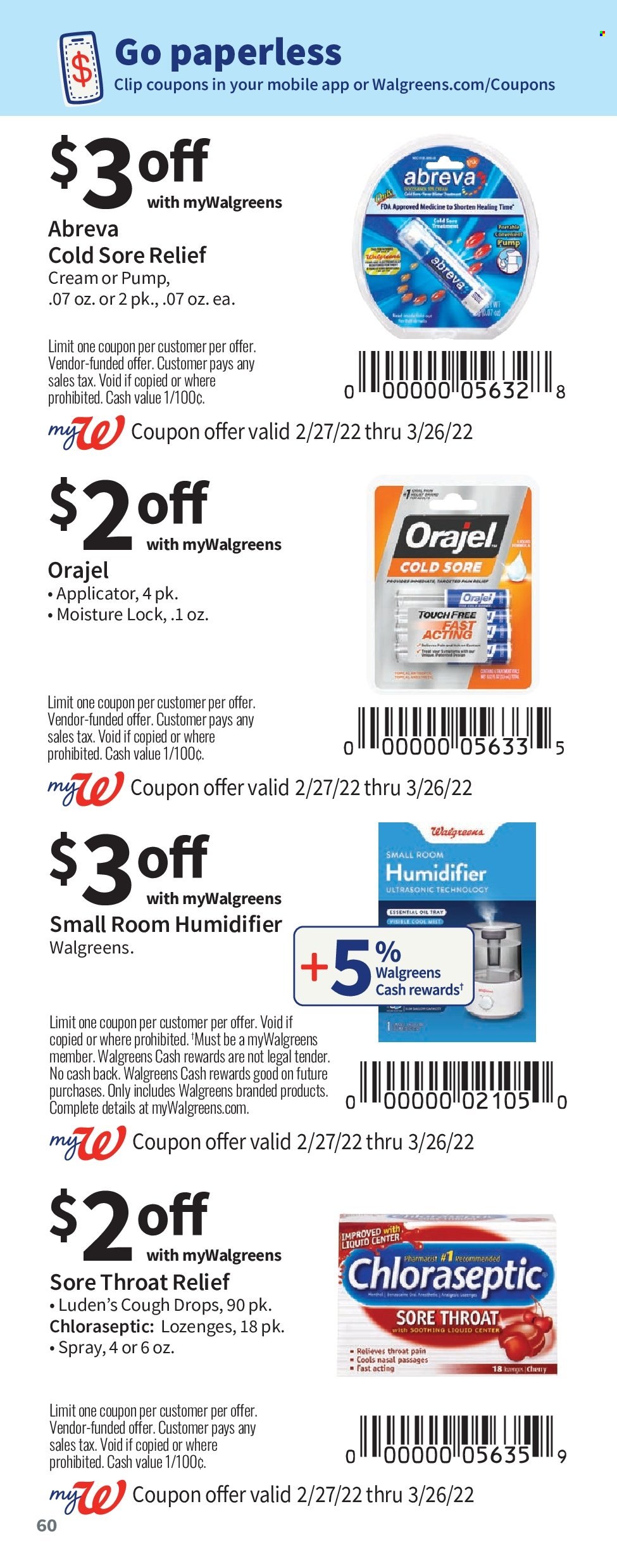 Walgreens ad - 02/27/2022 - 03/26/2022. Page 60