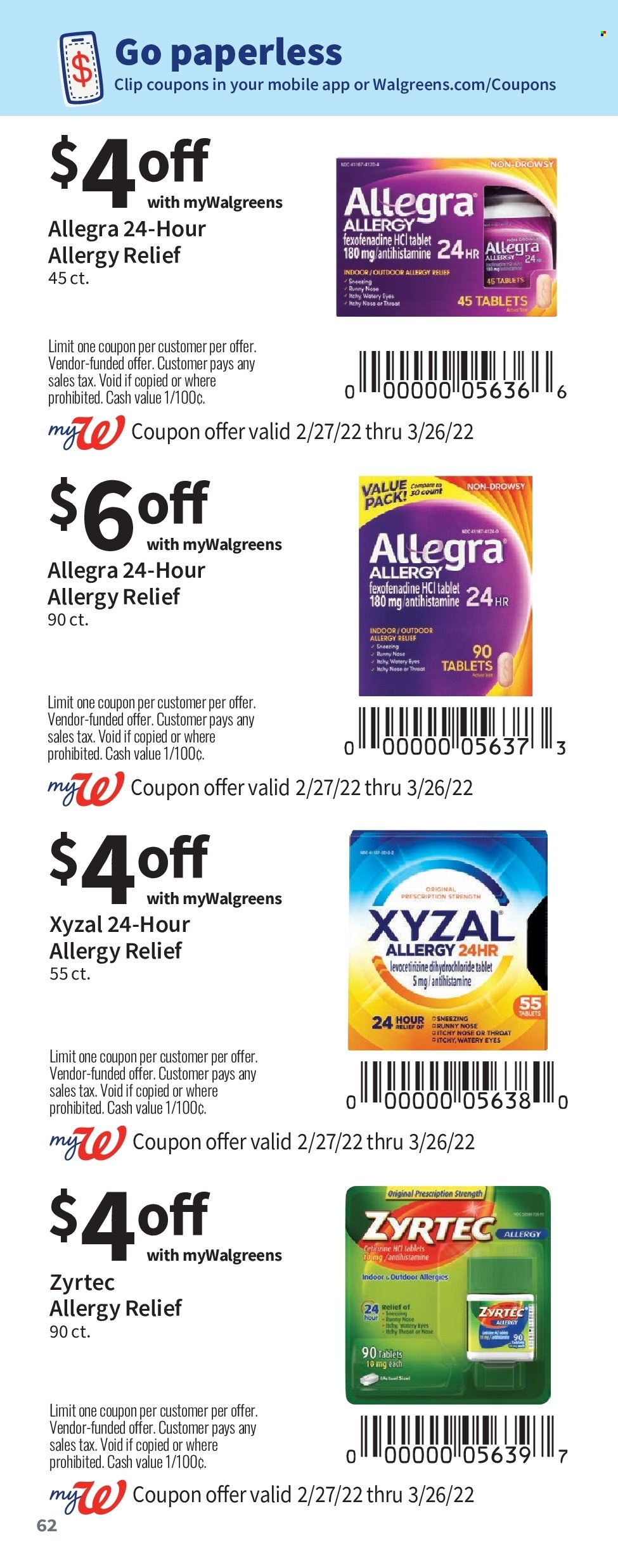 Walgreens ad - 02/27/2022 - 03/26/2022. Page 62