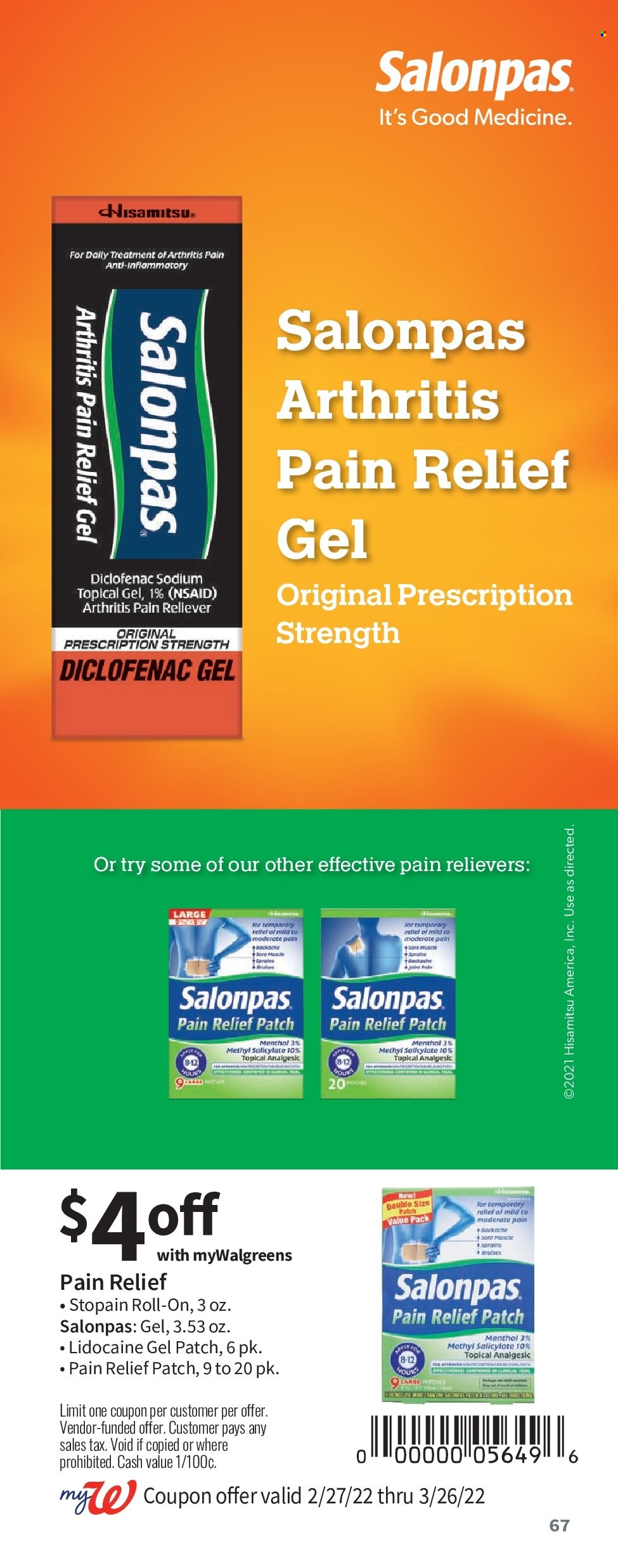 Walgreens ad - 02/27/2022 - 03/26/2022. Page 67