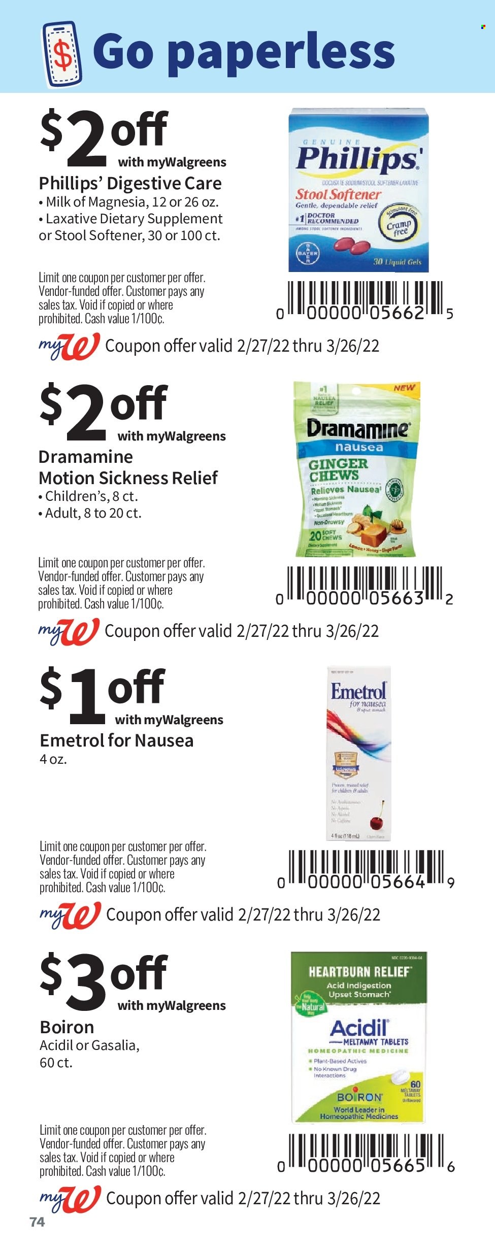 Walgreens ad - 02/27/2022 - 03/26/2022. Page 74