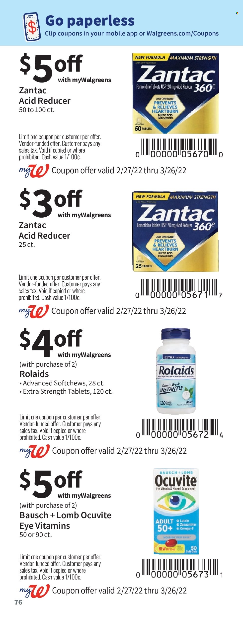 Walgreens ad - 02/27/2022 - 03/26/2022. Page 76