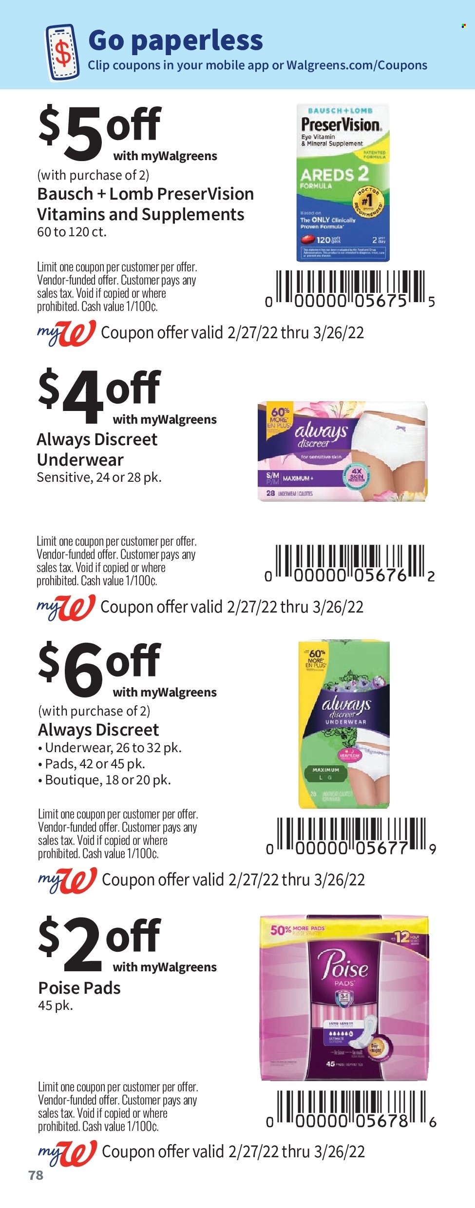 Walgreens ad - 02/27/2022 - 03/26/2022. Page 78