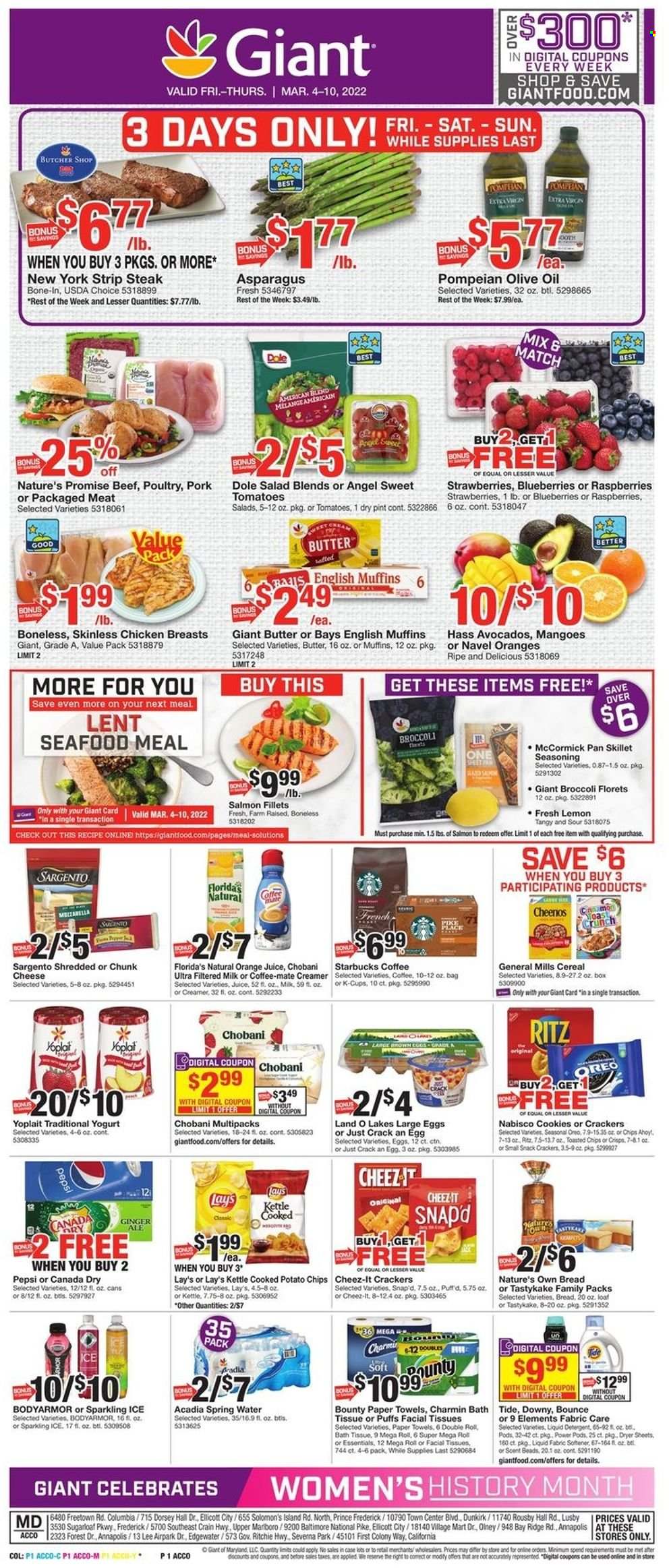 Giant Food ad - 03/04/2022 - 03/10/2022. Page 1