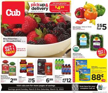 Cub Foods Flyer - 03/06/2022 - 03/12/2022.