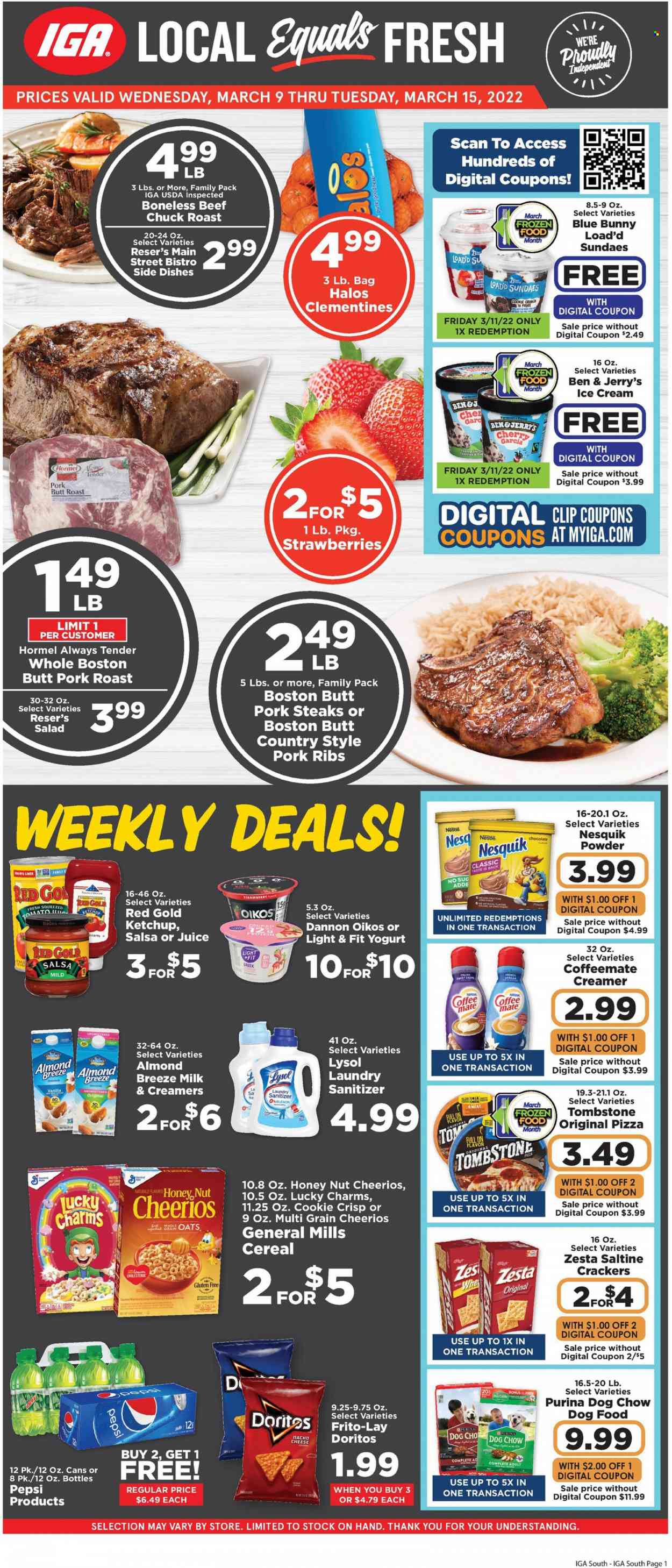 IGA ad - 03/09/2022 - 03/15/2022. Page 1