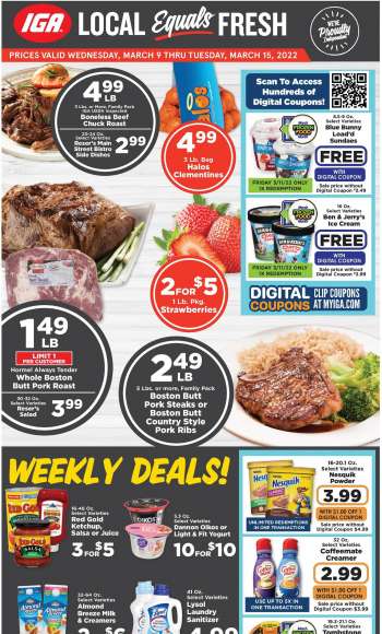 IGA Flyer - 03/09/2022 - 03/15/2022.