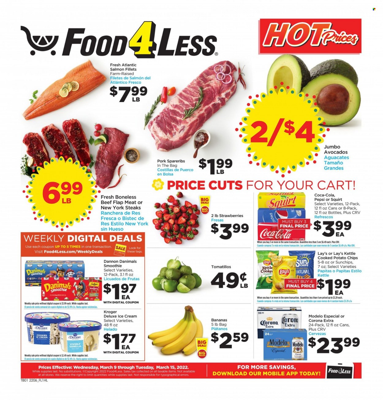 Food 4 Less ad - 03/09/2022 - 03/15/2022. Page 1