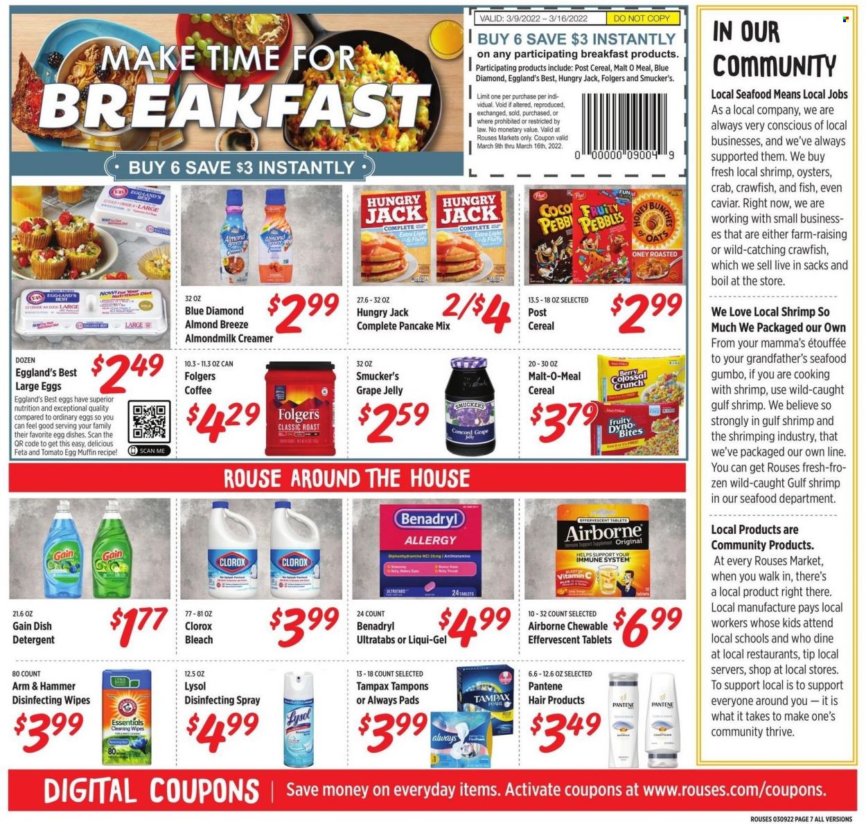 Rouses Markets ad - 03/09/2022 - 03/16/2022. Page 7