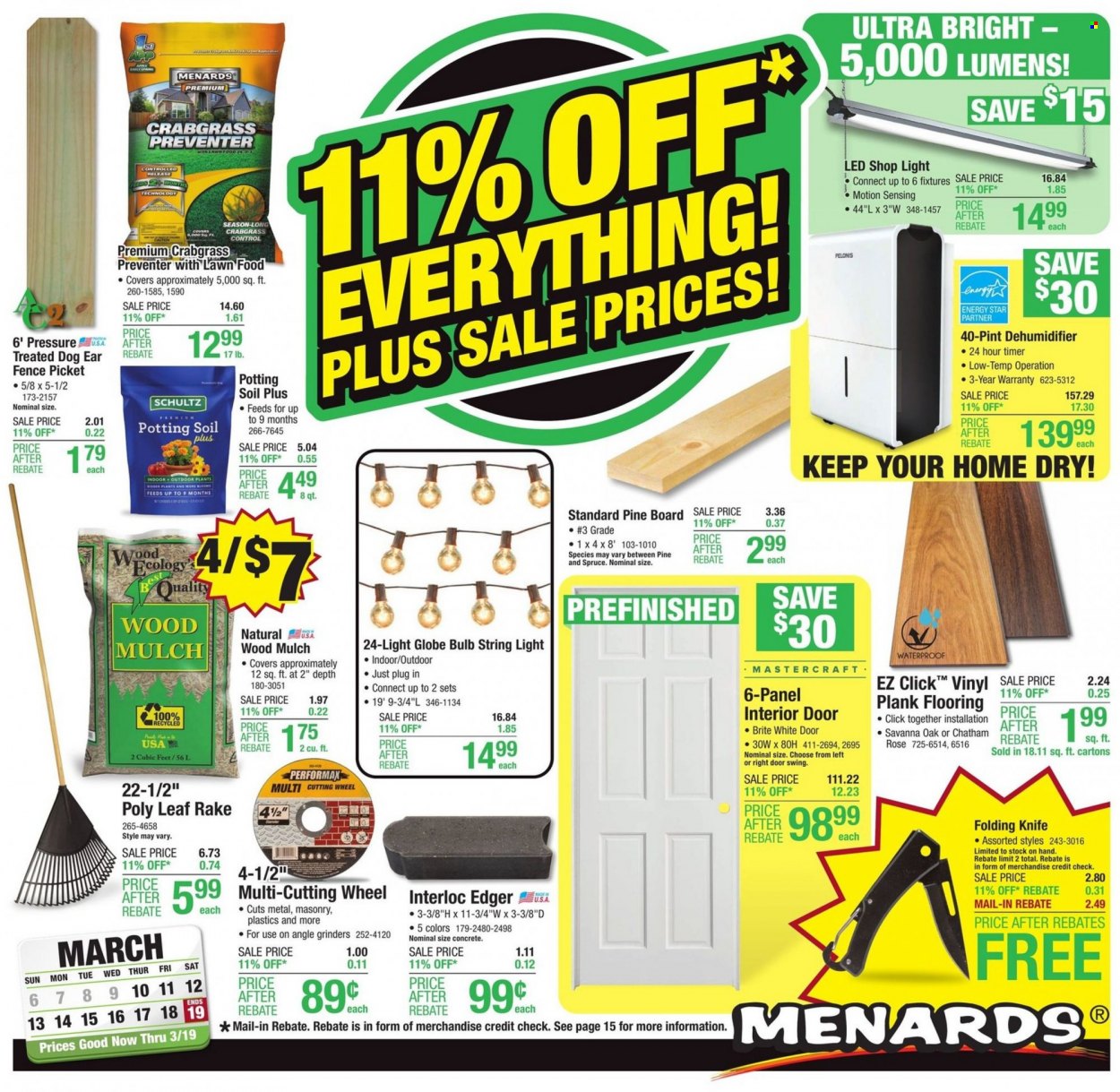 Menards ad - 03/10/2022 - 03/19/2022. Page 1
