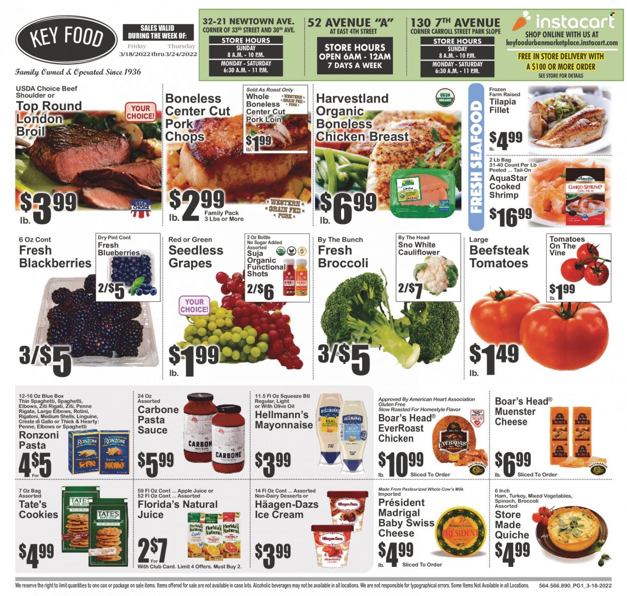 Key Food ad - 03/18/2022 - 03/24/2022. Page 1